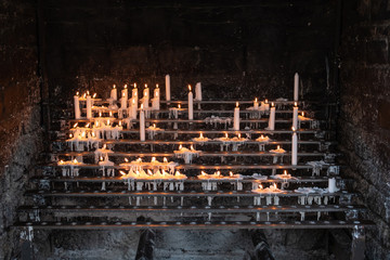 Candles Stand in Chapel