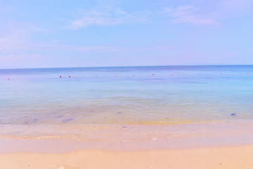 Fototapeta na wymiar Sanur Beach, at Bali. with Dreamy Pink Effects