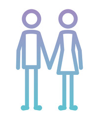 couple human figures icon