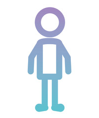 little boy figure silhouette