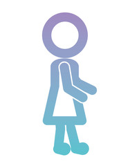 little girl figure silhouette