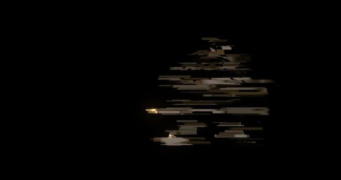 animation - modern real estate glitch background.