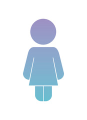 little girl figure silhouette