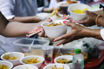 Helping the poor in society by donating food : The concept of hunger