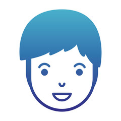 young man head avatar character