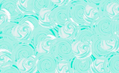 Fototapeta premium Abstract pattern on blue watter