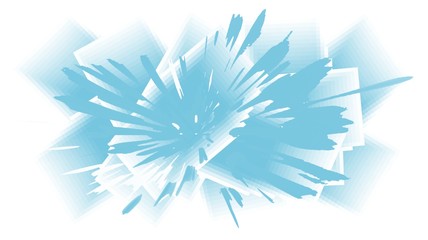 Abstract christmas blue illustration on white background