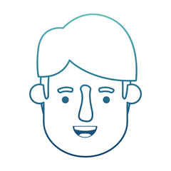 Obraz na płótnie Canvas young man head avatar character