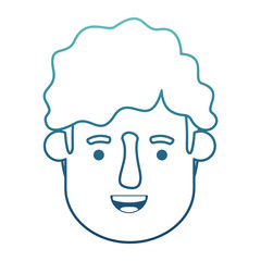 young man head avatar character