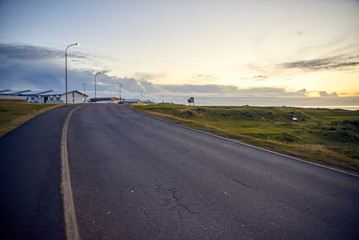 Vestmannaeyjar, Iceland - OCTOBER 15, 2017: Vestmannaeyjar is a town and archipelago off the south coast of Iceland.
