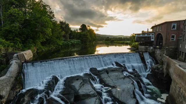 Quechee Vermont Sunset Timelapse Video