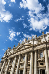 Fototapeta na wymiar St. Peter's Basilica view in Vatican City, Rome, Italy
