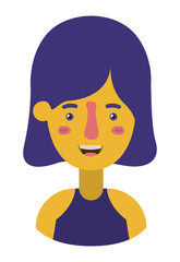 beautiful and young woman character