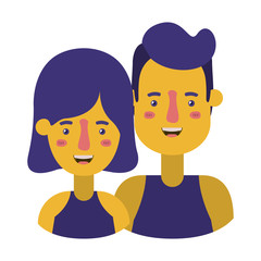 couple avatar characters icons