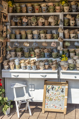 Stall with souvenir mugs
