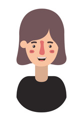 beautiful and young woman character