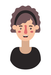 beautiful and young woman character