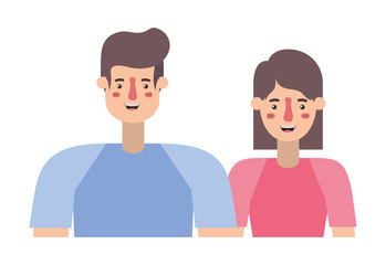 couple avatar characters icons