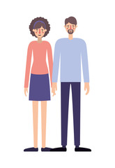 couple avatar characters icons