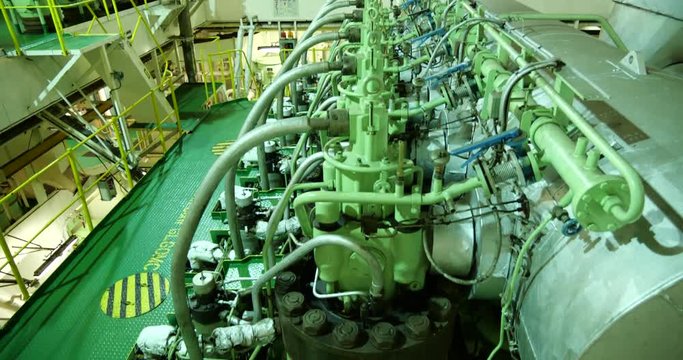 engine room of ship