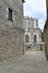 Naklejka premium ジローナ城壁