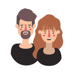 couple avatar characters icons