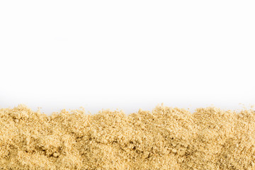 Ginger powder finely ground. Zingiber officinale