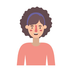 beautiful and young woman character