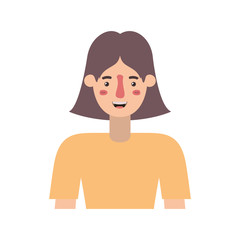 beautiful and young woman character