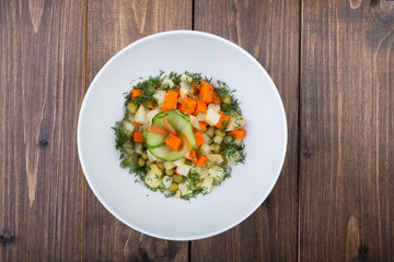 Mixed vegetables salad