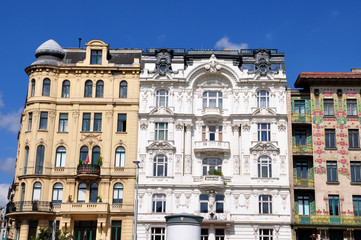 Fototapeta na wymiar Jugendstilhäuser in Wien