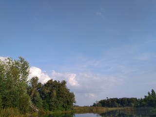 Landscape With Trees, Water and The Sky