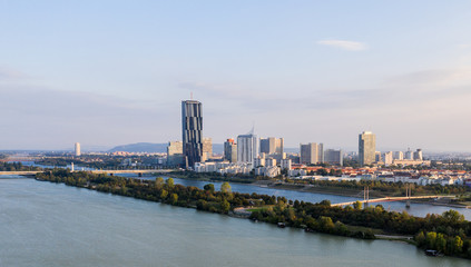 Drone view on Vienna, Austria