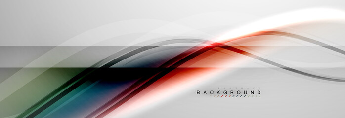 Smooth flowing wave motion concept background