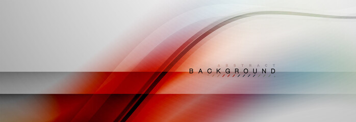 Fototapeta premium Smooth flowing wave motion concept background