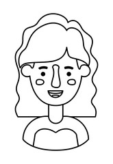 beautiful and young woman character