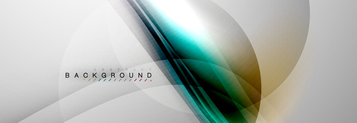 Smooth flowing wave motion concept background