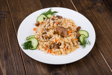 Traditional asian pilaf