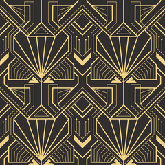 Abstract art deco seamless pattern 25