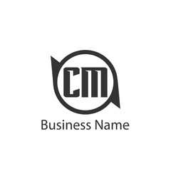 Initial Letter CM Logo Template Design