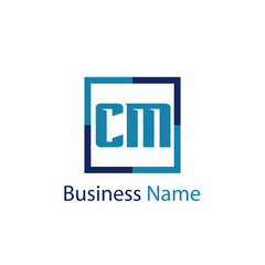 Obraz premium Initial Letter CM Logo Template Design