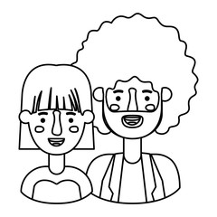 couple avatar characters icons