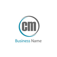 Initial Letter CM Logo Template Design