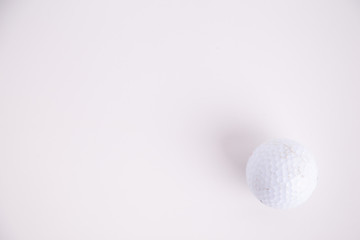 golf ball on white background