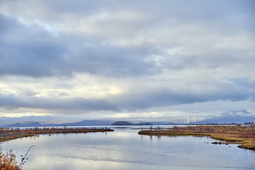 Obraz premium Autumn landscape in The Thingvellir National Park