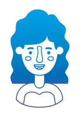 beautiful and young woman character