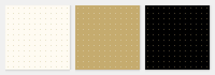 Cotton fabric Pattern seamless dot abstract background gold luxury color geometric vector.