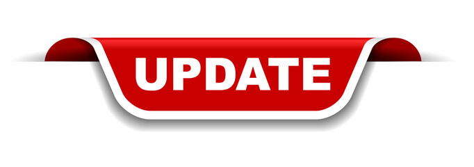 red and white banner update