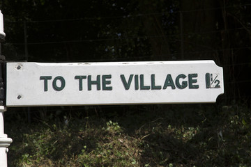 Village Destination Sign