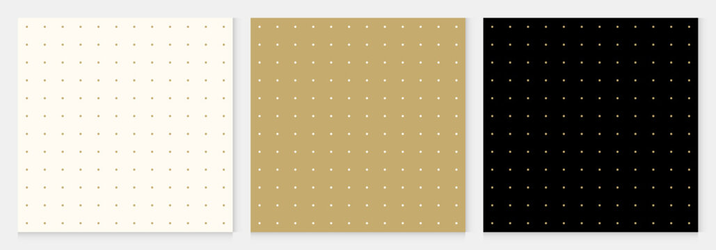 Pattern seamless dot abstract background gold luxury color geometric vector.